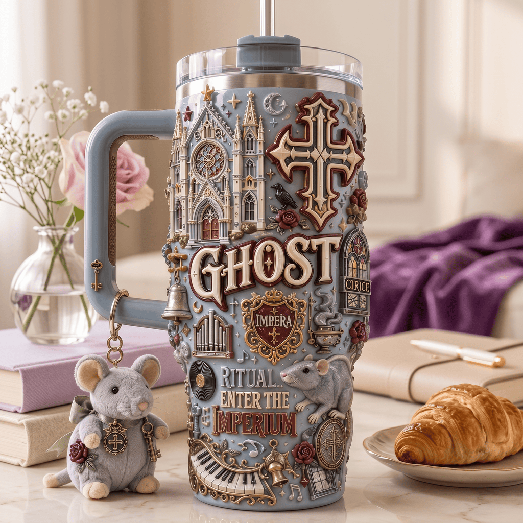 GHOST 40oz Tumbler With Handle HTTT