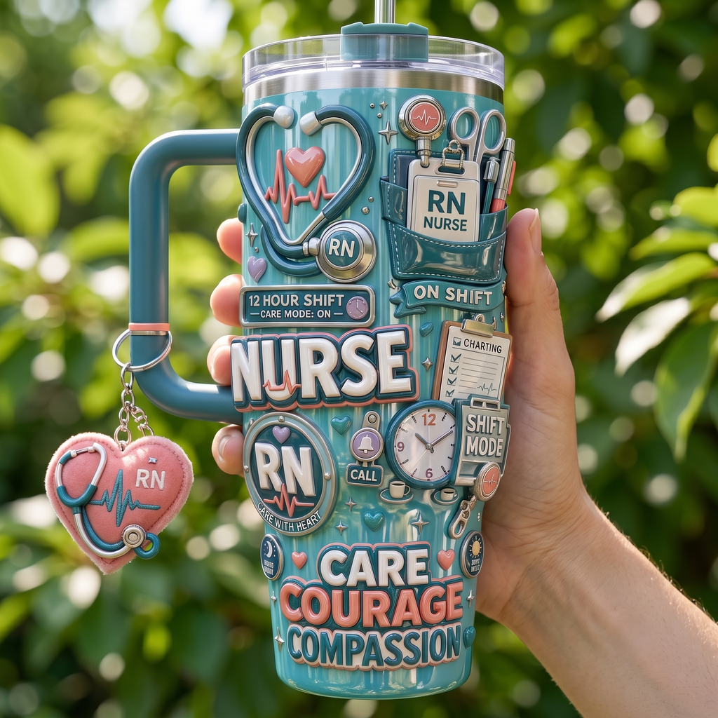 NURSE 40oz Tumbler With Handle HTTT
