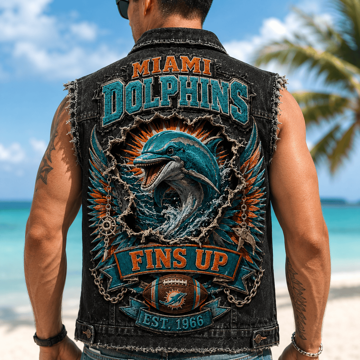 MDP PREMIUM DENIM VEST LNTH